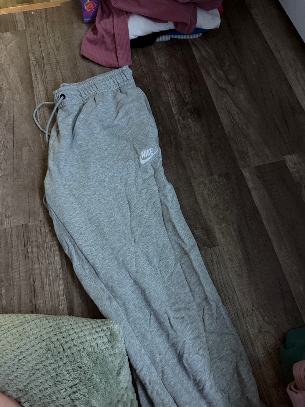 Nike Gray Women's Track Joggers with Logo